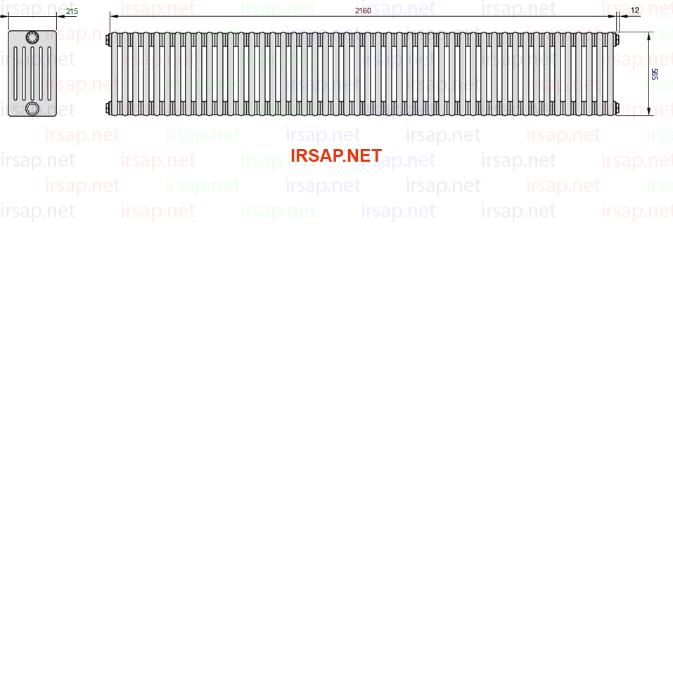 Радиатор IRSAP Tesi 60565/48 T23 CL 01